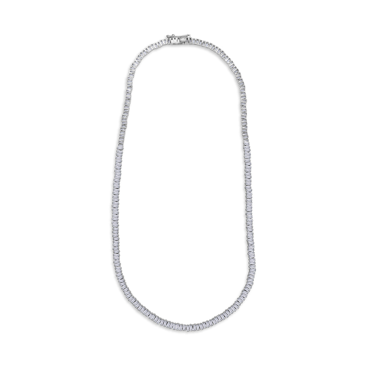 Diamond Baguette Tennis Necklace – Dallas Diamond Bar