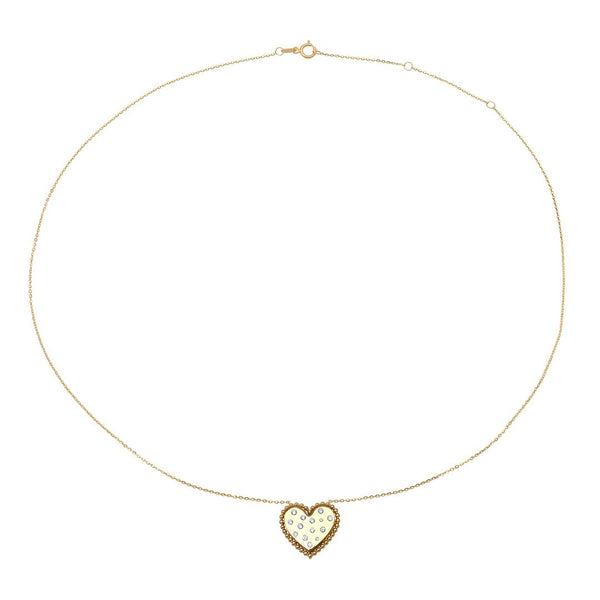 Confetti Diamond Heart Necklace