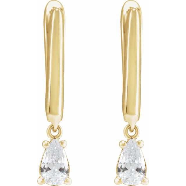 Lab-Grown Diamond Pear Shaped Dangles