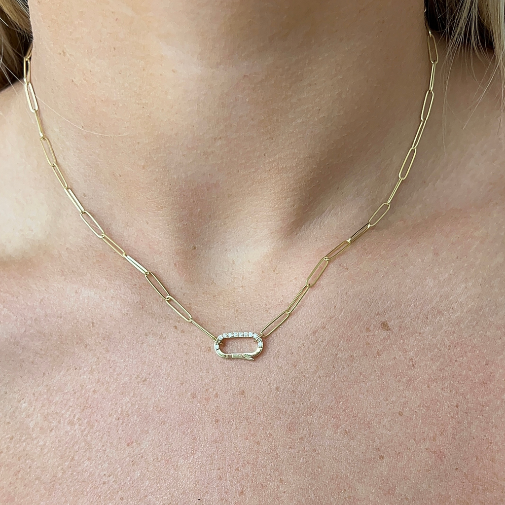 Paperclip Pendant Necklace