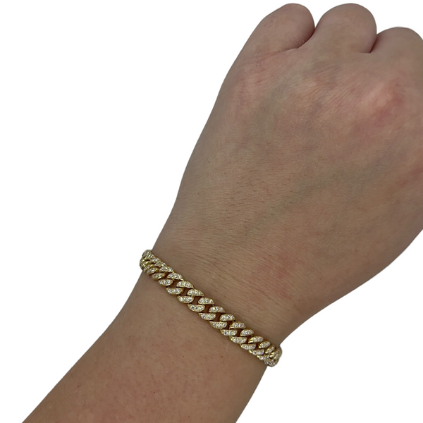 Lab-Grown Diamond Curb Chain Bracelet