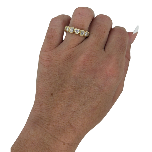 Lab-Grown Multi-Shape Bezel Band