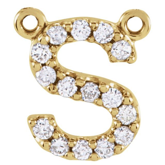 Diamond Initial Necklace