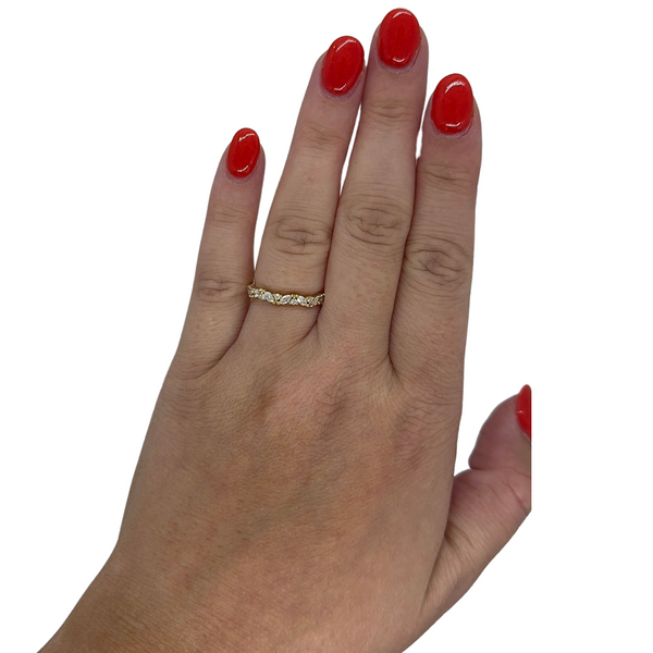 Offset Marquise & Round Band