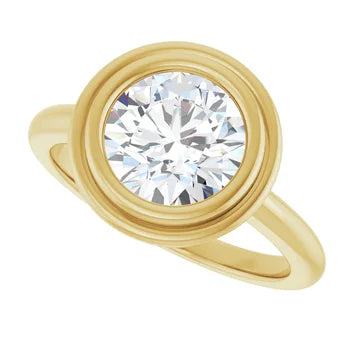 2 CTW Lab-Grown Diamond Bezel Set Ring