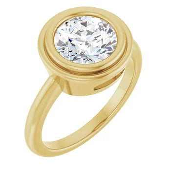 2 CTW Lab-Grown Diamond Bezel Set Ring