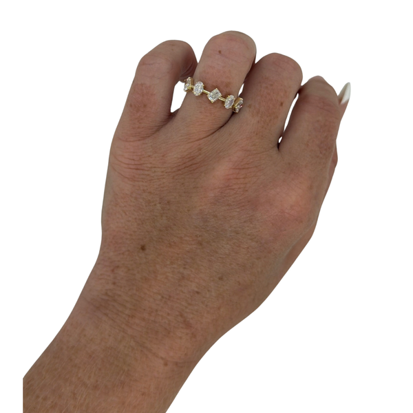Lab-Grown Negative Space Multi-Shape Band