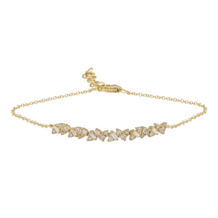 Mixed-Shape Diamond Chain Bracelet