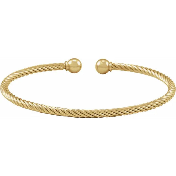 Gold Filled Rope Cuff