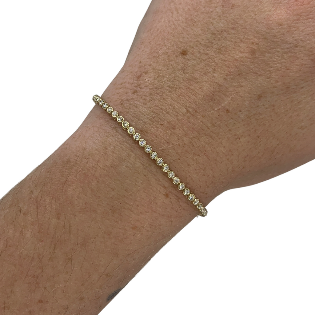 Micro Bezel Tennis Bracelet