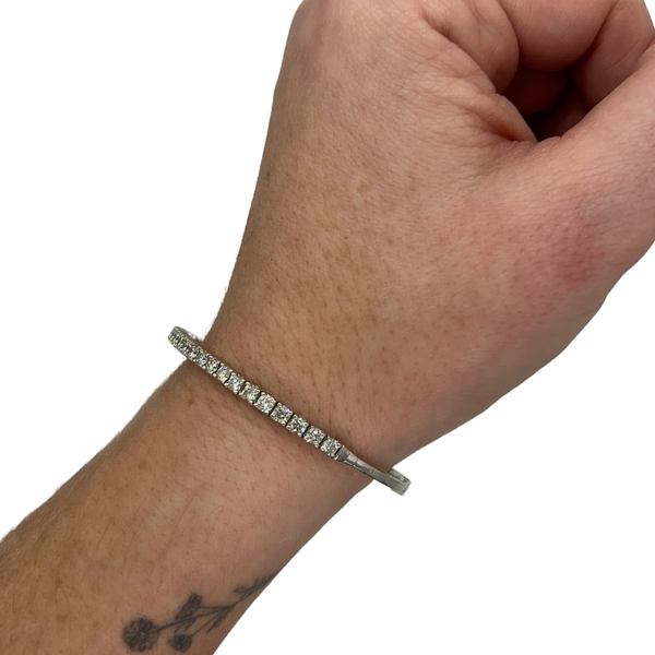 2.90 CTW Halfway Diamond Flexi Bangle
