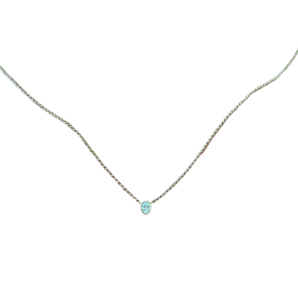 Bezel Oval Shape Necklace