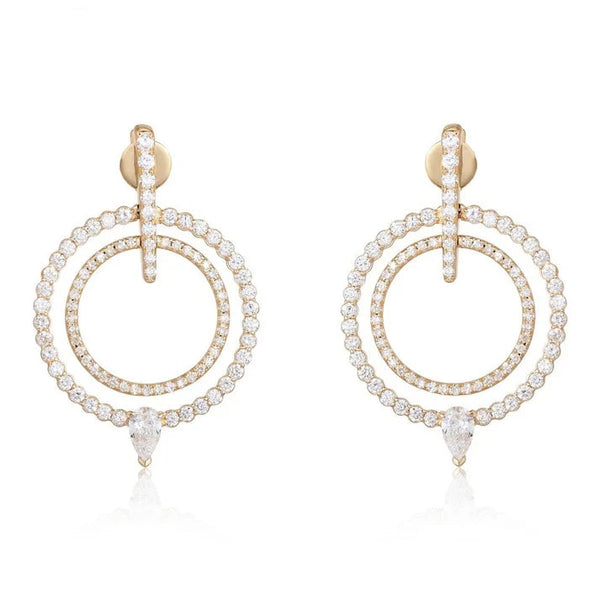 Fancy Double Circle Earrings