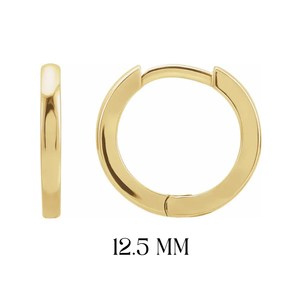 Gold Charm Huggies