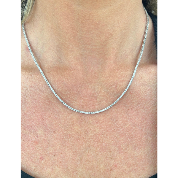 4.3 CTW Natural Diamond Tennis Necklace