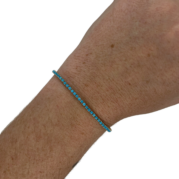 Mini Turquoise Tennis Bracelet