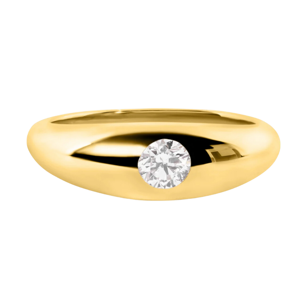 Round Diamond Dome Band