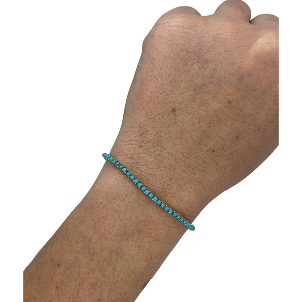 Mini Turquoise Tennis Bracelet