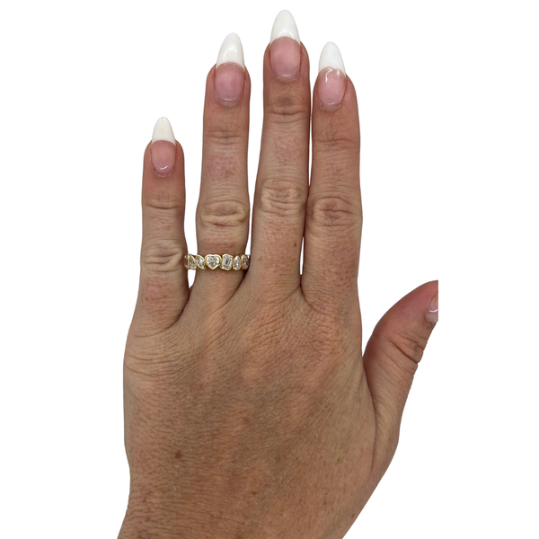Lab-Grown Bezel Fancy Multi-Shape Band