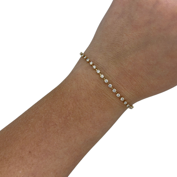 Negative Space Tennis Bracelet