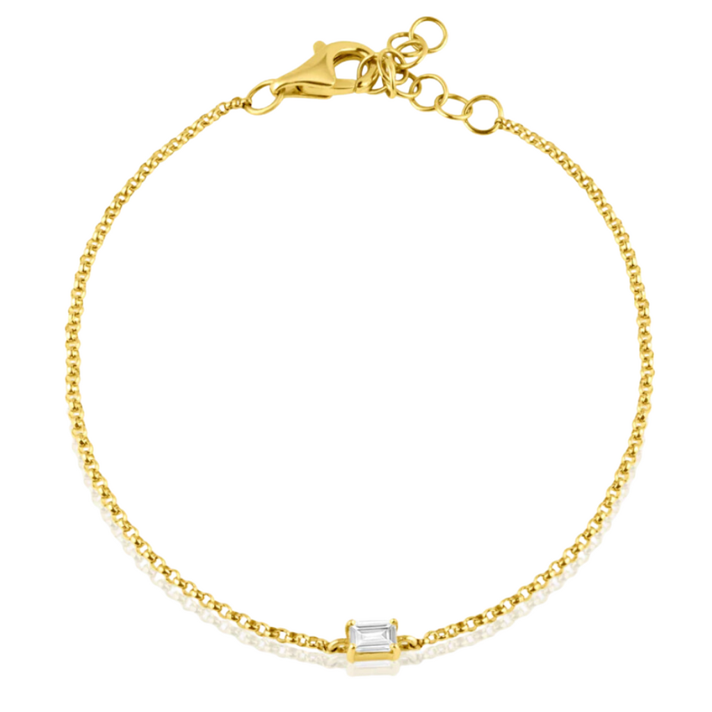 Dainty Diamond Chain Bracelet