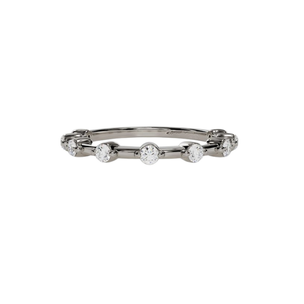 Mini Alternating Baguette & Round Band