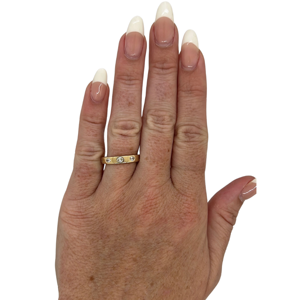 Lab-Grown Gypsy Set Oval Band