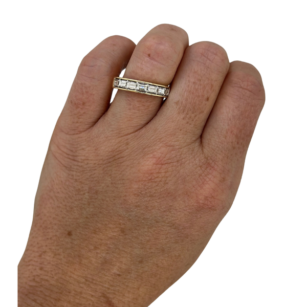 E/W Inlay Baguette Band