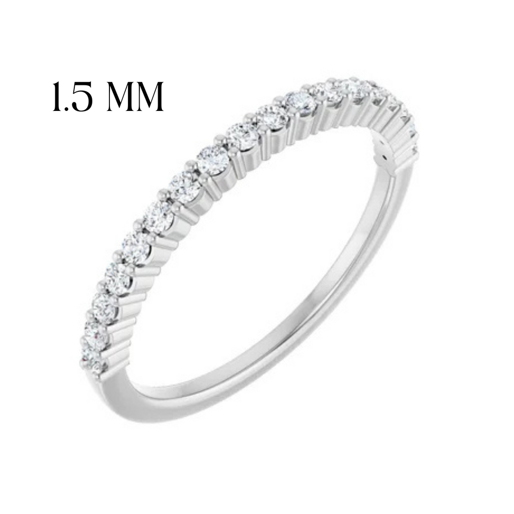 Classic Round Diamond Wedding Band