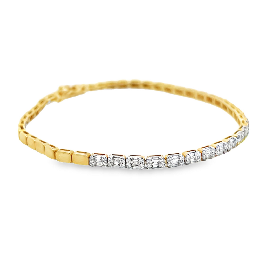 Baguette Illusion Beaded Bracelet