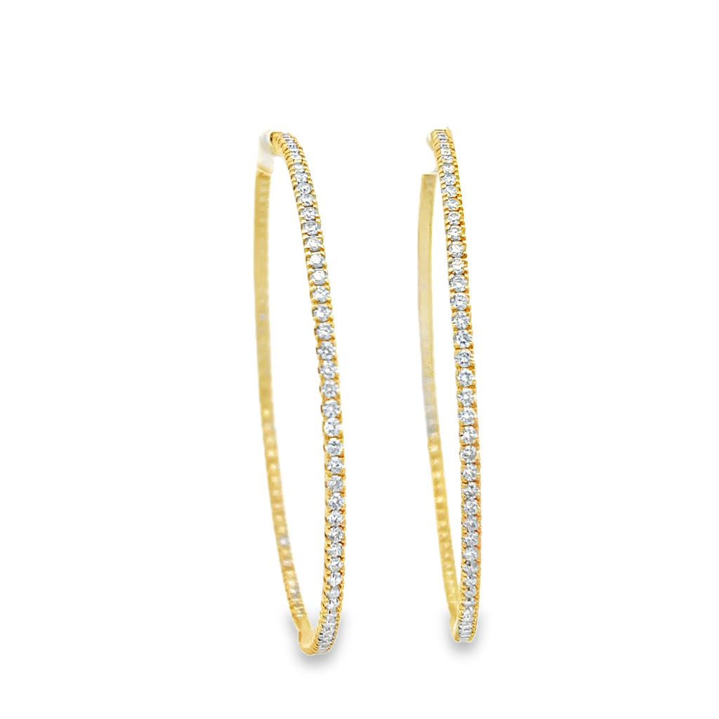2.95 Ctw Inside Out Hoops