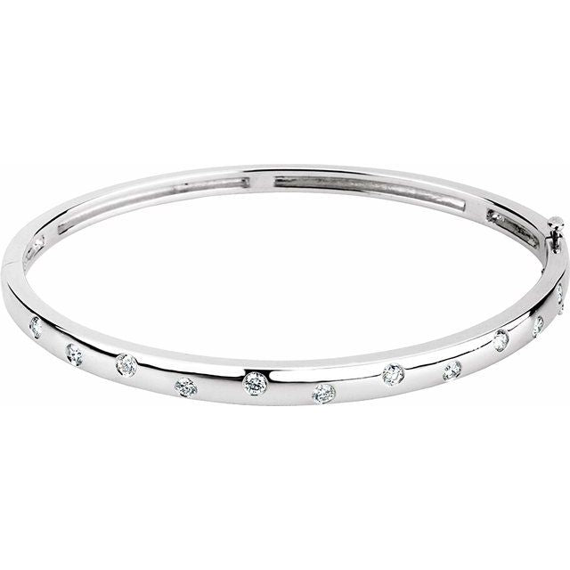 Lab-Grown Diamond Confetti Inlay Bangle