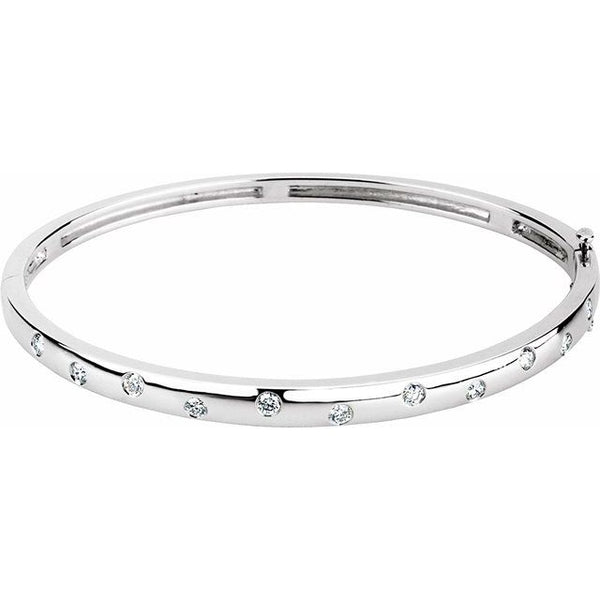 Lab-Grown Diamond Confetti Inlay Bangle