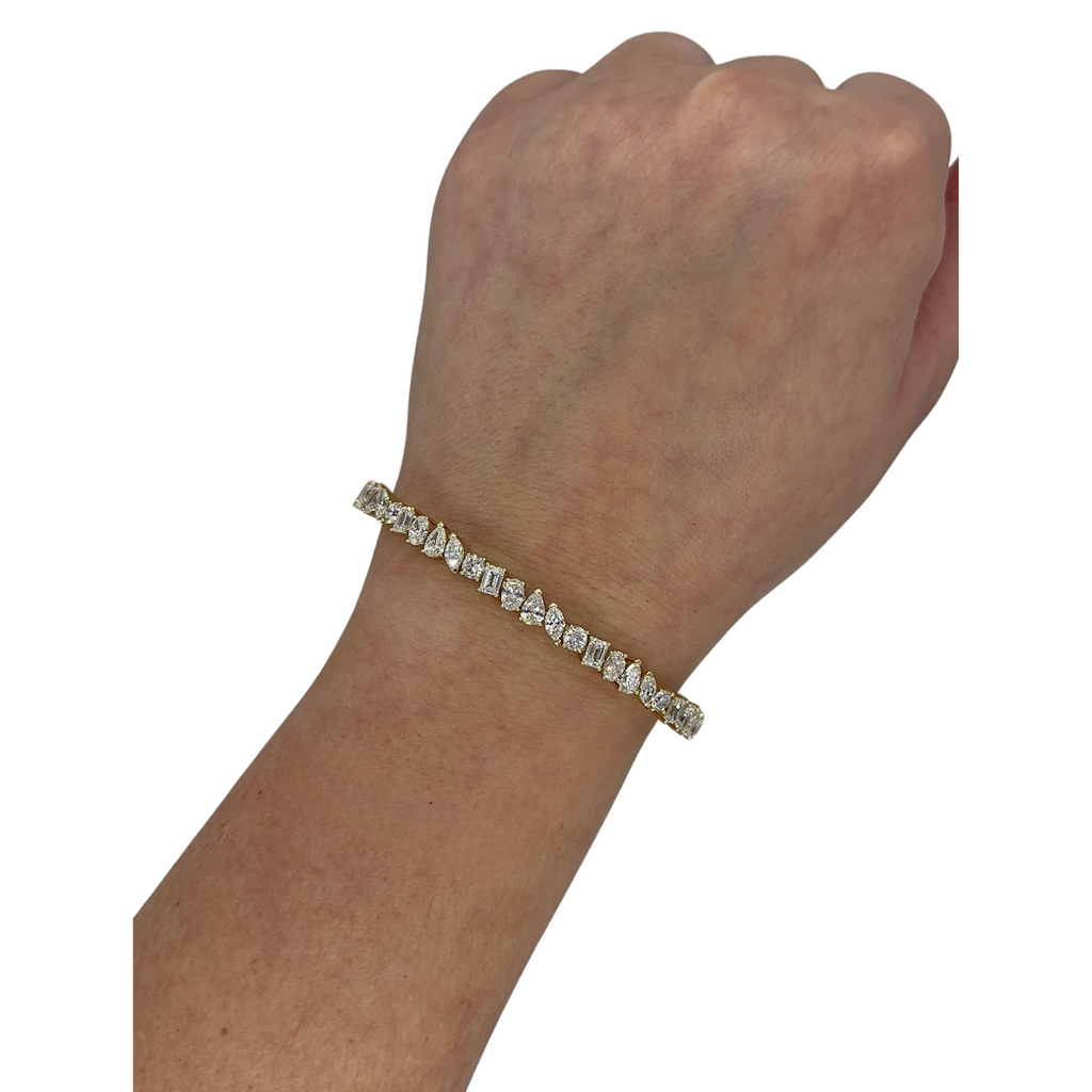 Lab-Grown Multi-Shape Flexi Bangle