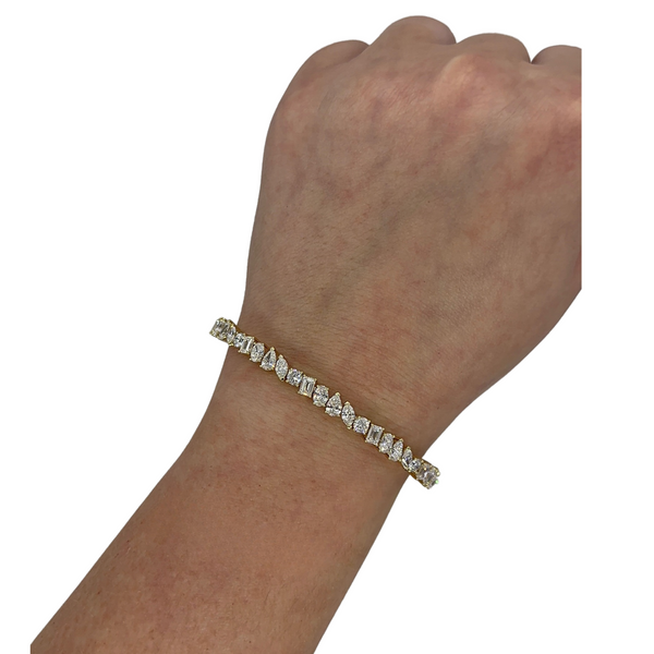 Lab-Grown Multi-Shape Flexi Bangle