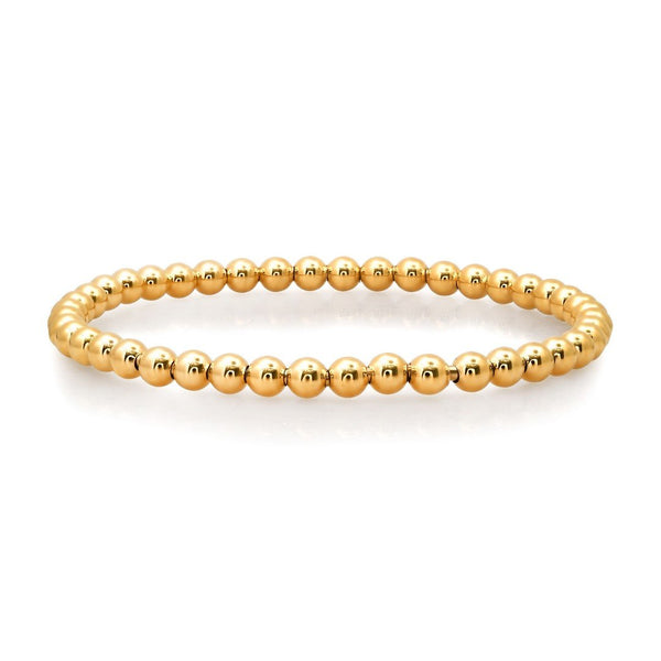 Gold Ball Bead Bracelet