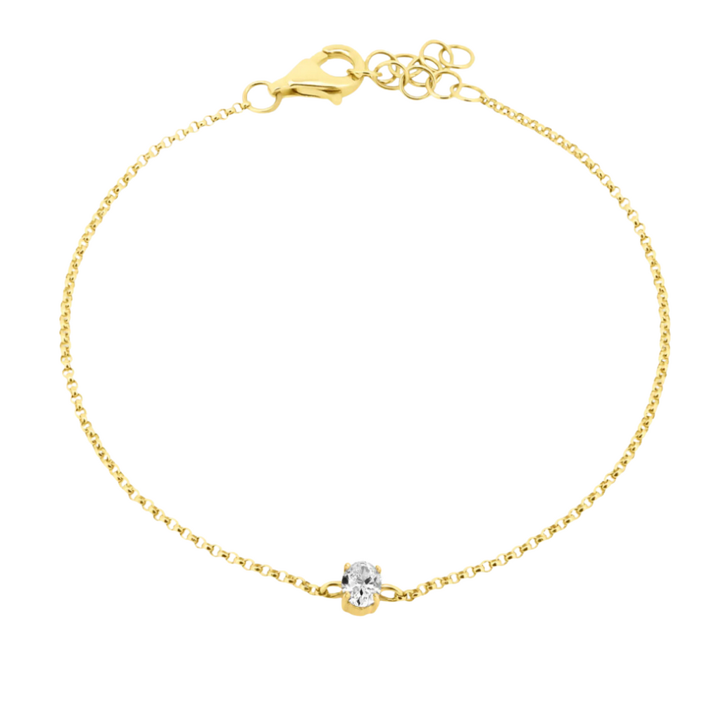 Dainty Diamond Chain Bracelet