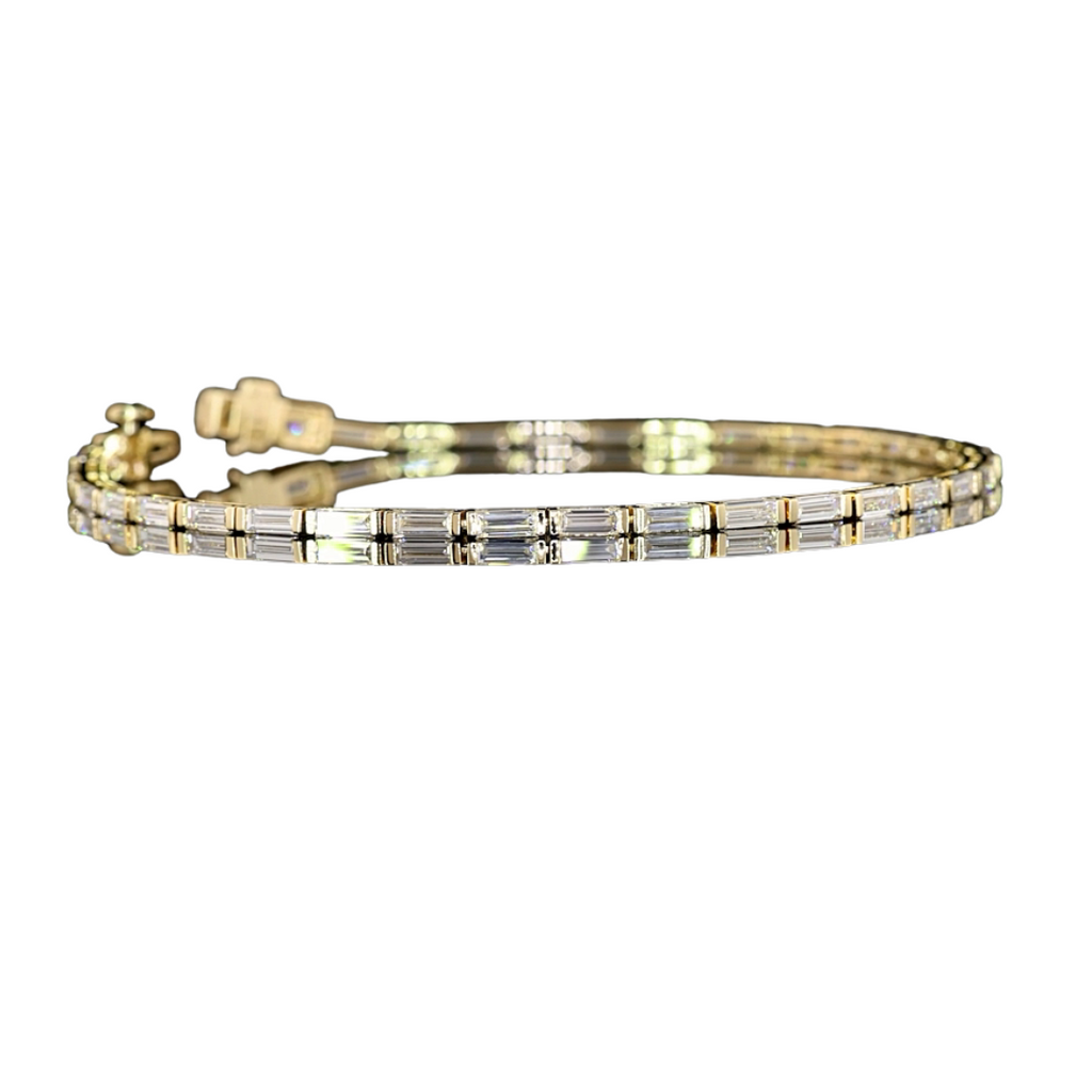 Lab-Grown E/W Baguette Tennis Bracelet