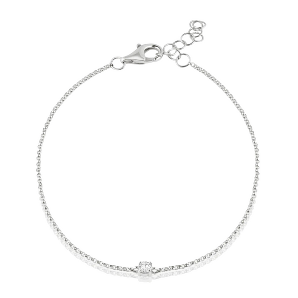 Dainty Round Diamond Bracelet