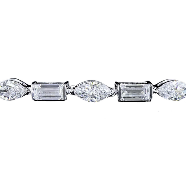 Lab-Grown E/W Marquise & Baguette Tennis Bracelet
