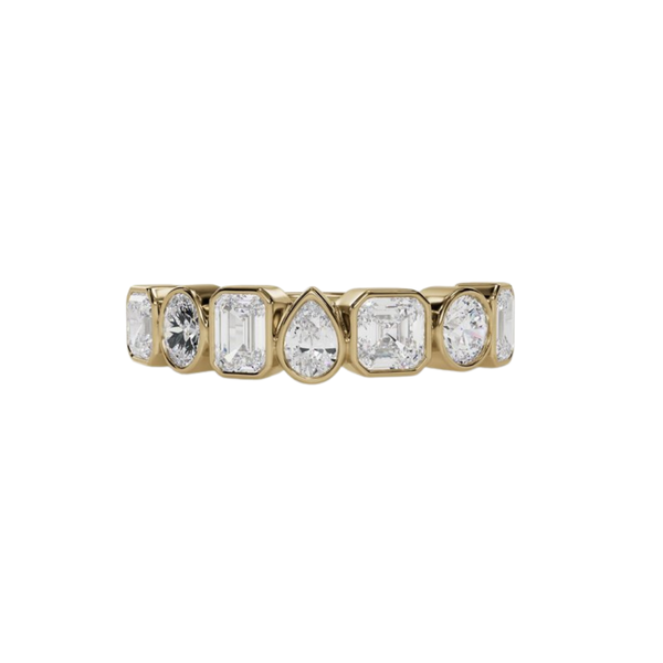 Lab-Grown Bezel Multi-Shape Band