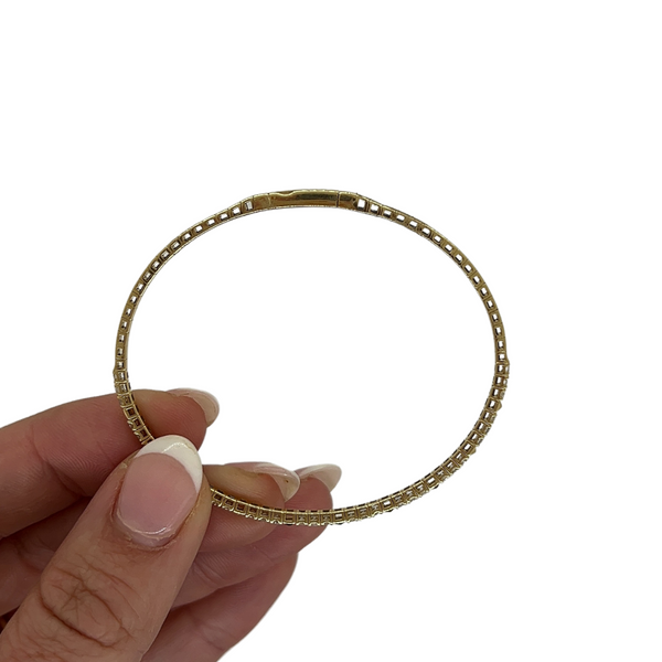 Studded Diamond Flexi Bangle