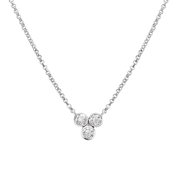 Diamond Trio Pendant Necklace