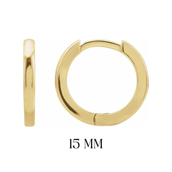 Gold Charm Huggies