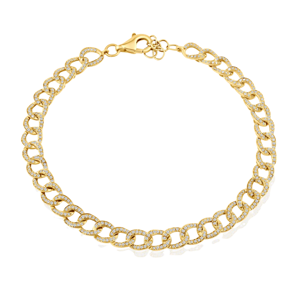 Chain Link Diamond Bracelet