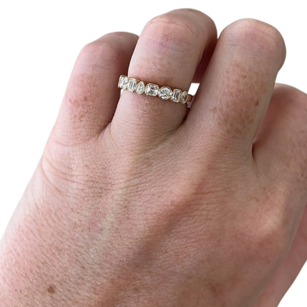 Mini Mix Shape Bezel Band