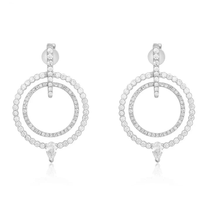 Fancy Double Circle Earrings