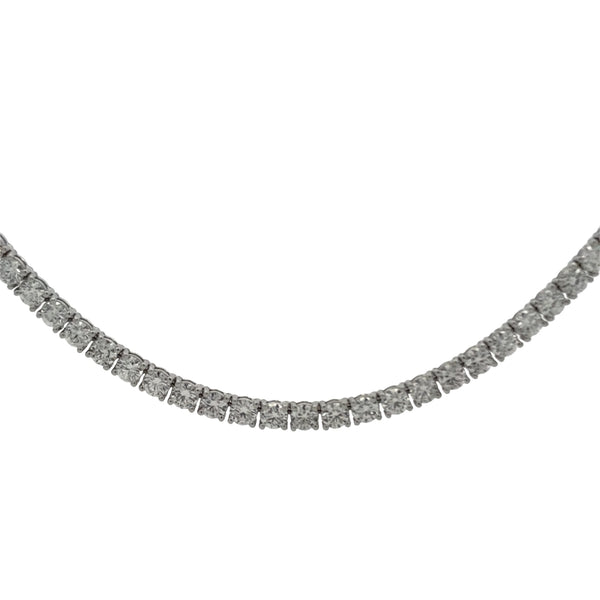Lab-Grown Bold Babe 12 CTW Tennis Necklace