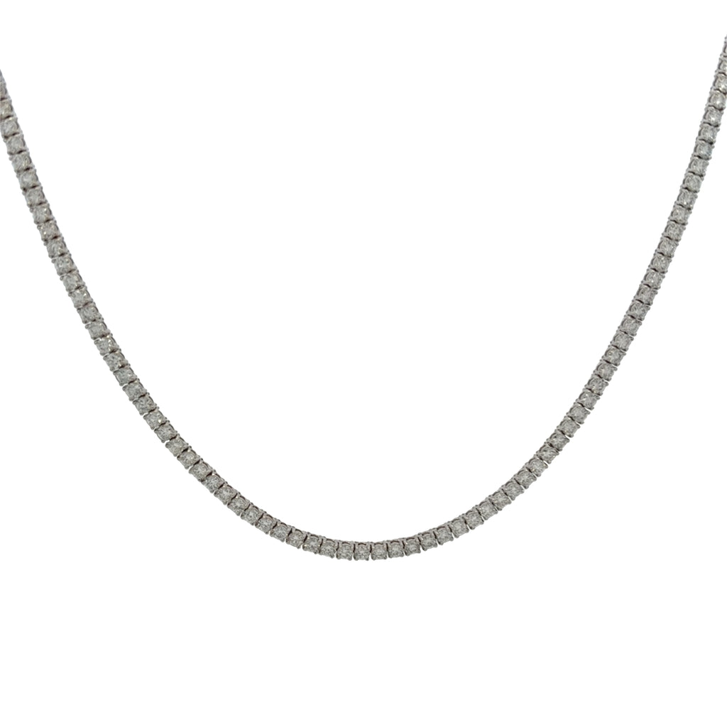 Lab-Grown Bold Babe 10 CTW Tennis Necklace