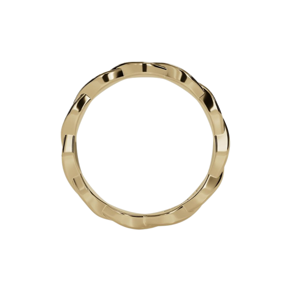 Twisted Vine Gold Stackable Band